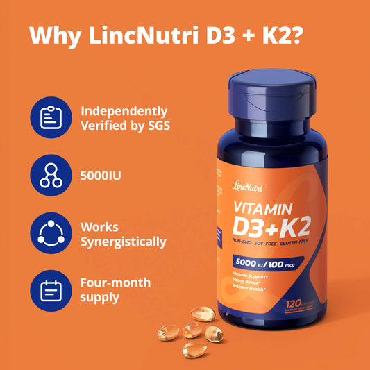 Vitamin D3 and K2 Supplements