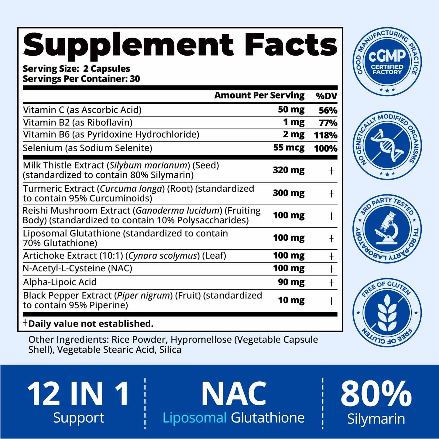 Milk Thistle Liver Detox Supplement